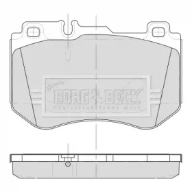 BORG & BECK bbp2501 -  Комплект тормозных колодок, дисковый тормоз
